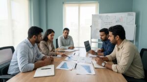 digital marketing agency in hyderabad team presenting growth strategy and analytics