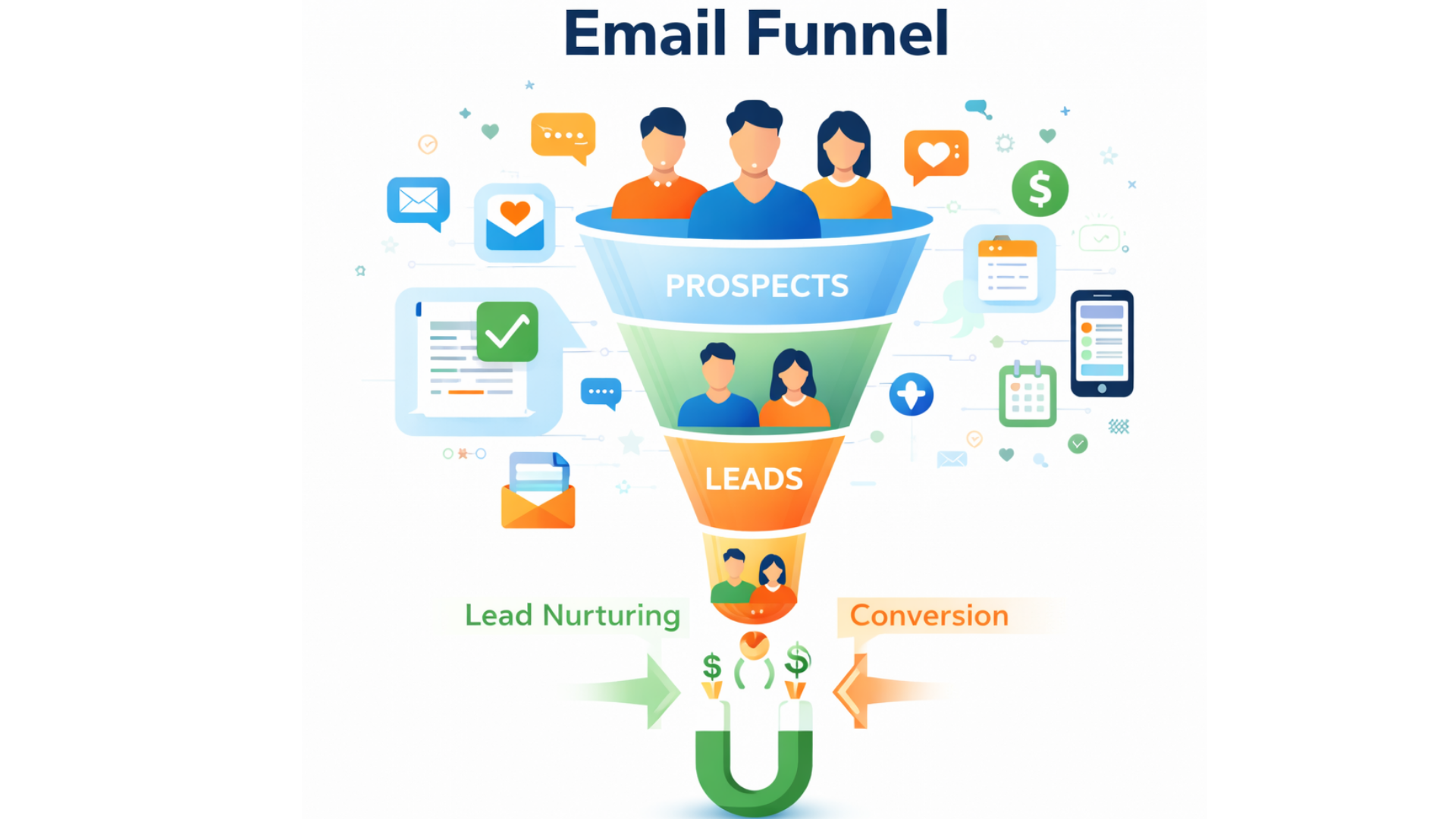 email marketing funnel lead nurturing process