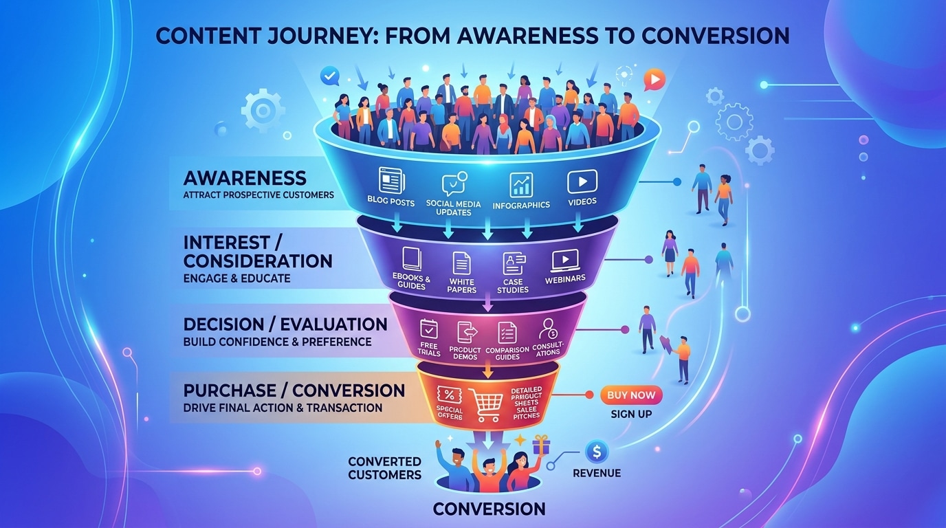 content marketing funnel lead generation process
