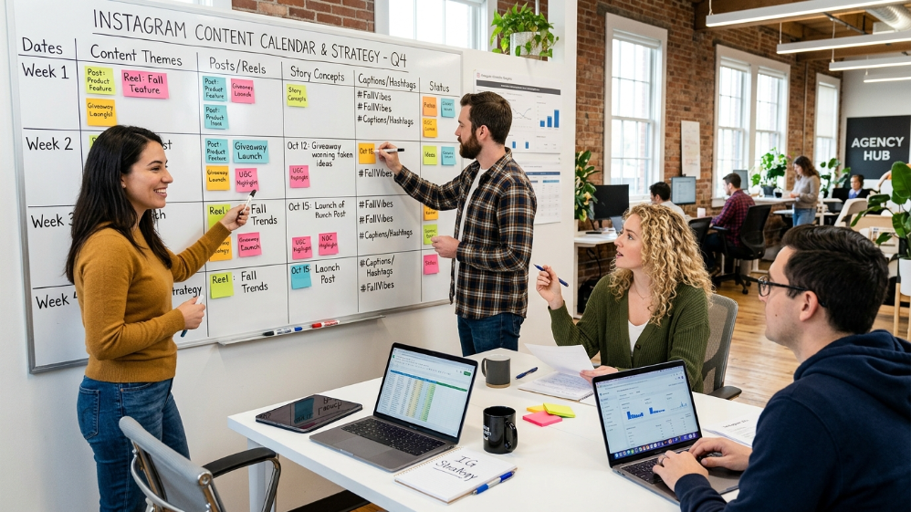  instagram content strategy planning session
