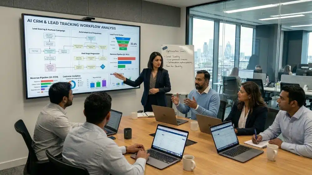 AI CRM automation improving lead management for Indian companies