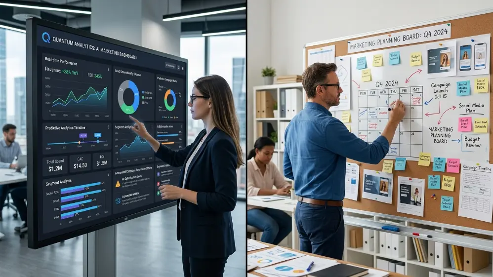 AI lead generation India dashboard for digital marketing growth