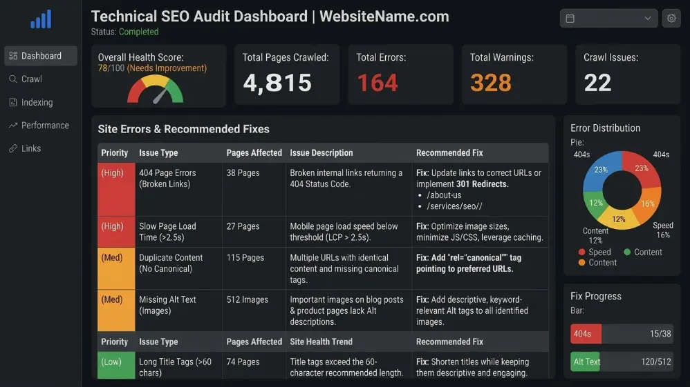  technical SEO optimisation audit process