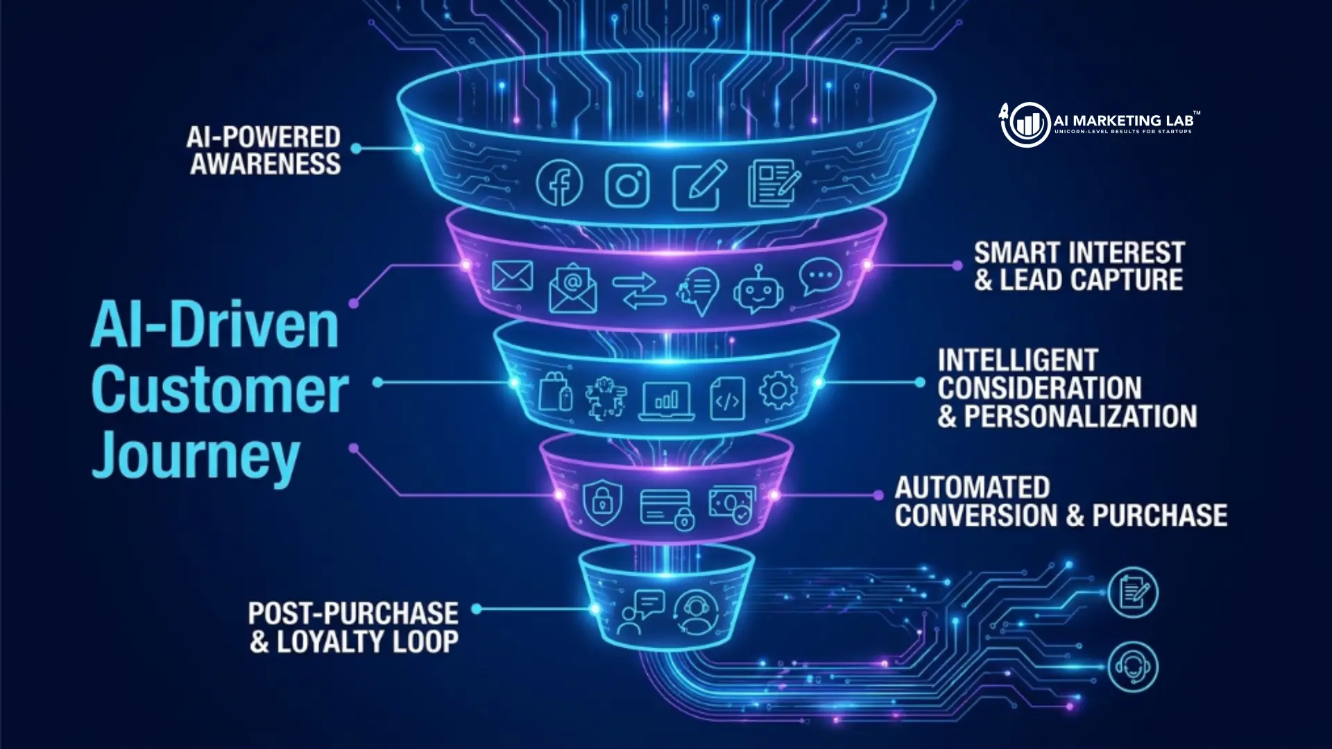  AI sales funnels customer acquisition process
