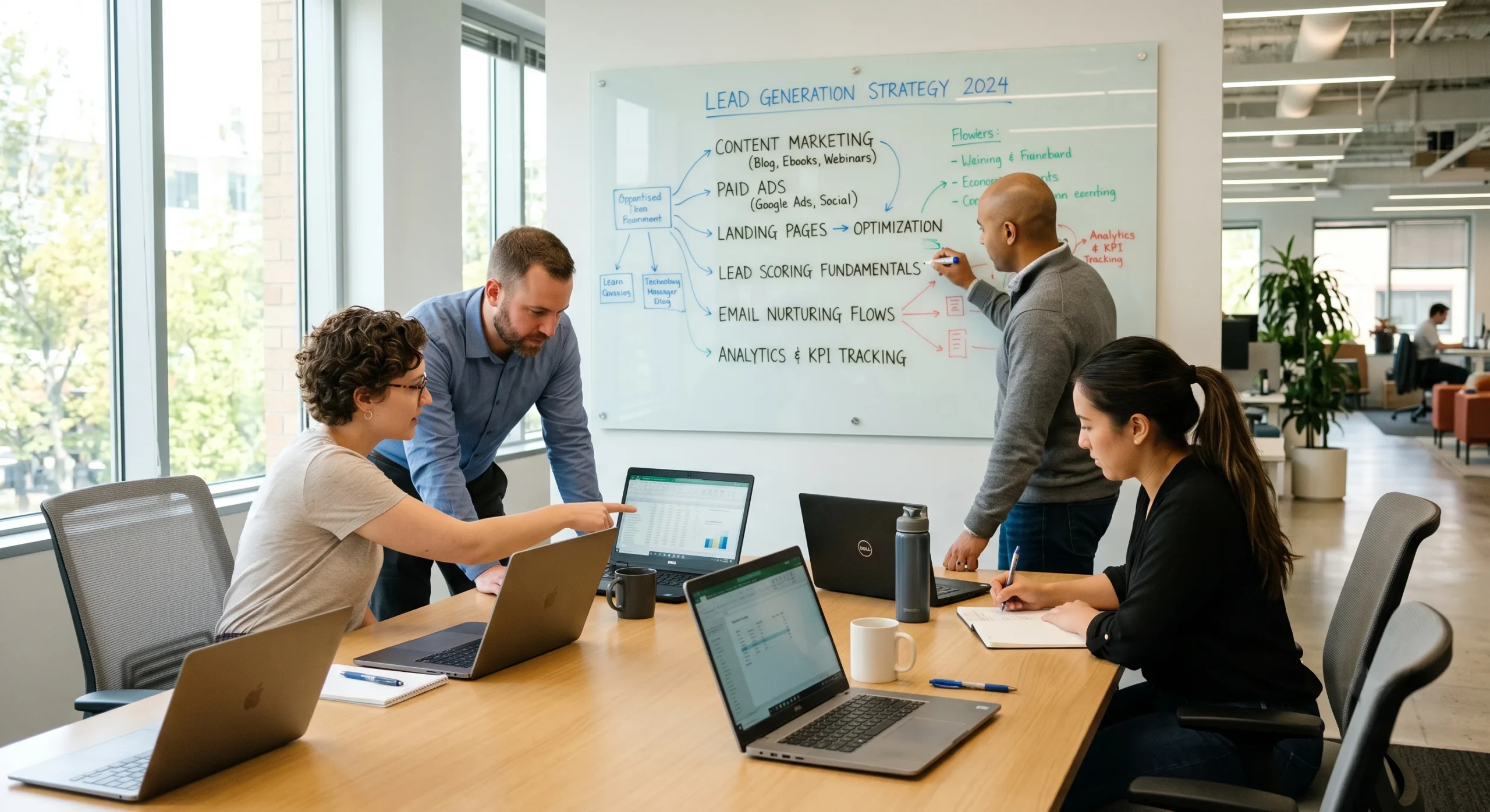 lead generation agency team planning campaign strategy