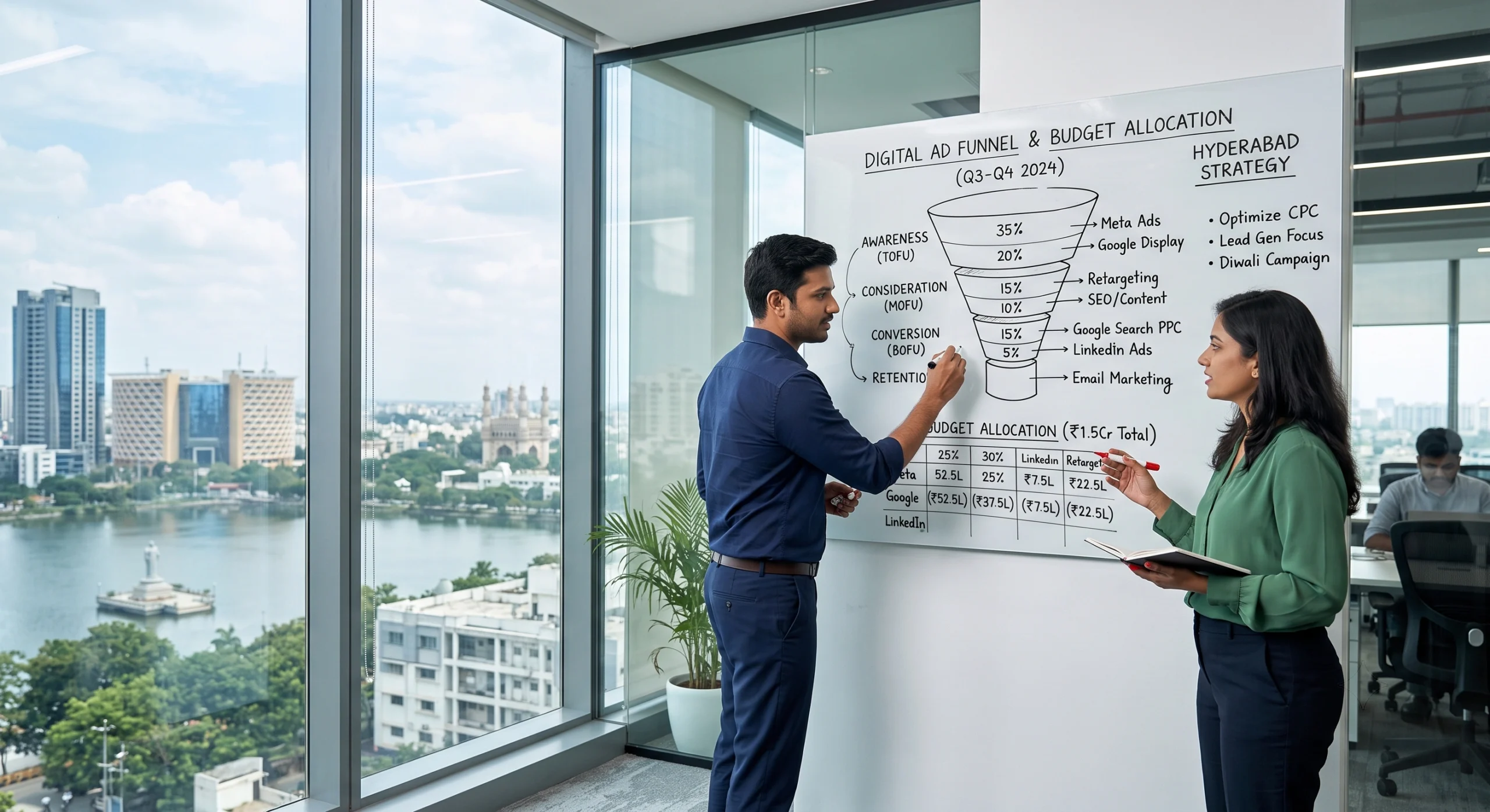 PPC and performance advertising strategy planning session Hyderabad