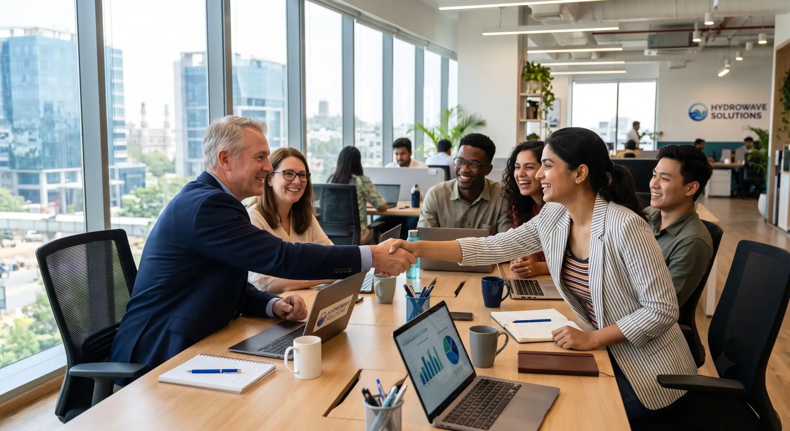 Business owner confidently choosing a trustworthy digital marketing agency after learning the red flags