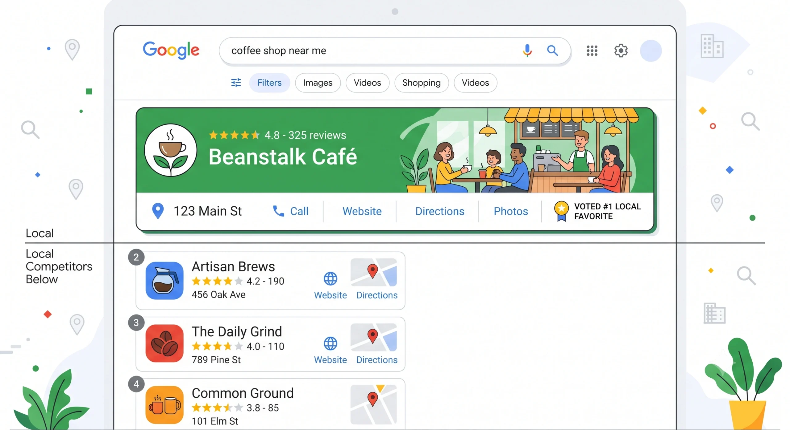 Business ranking on the first page of Google search results after working with an SEO agency in Hyderabad