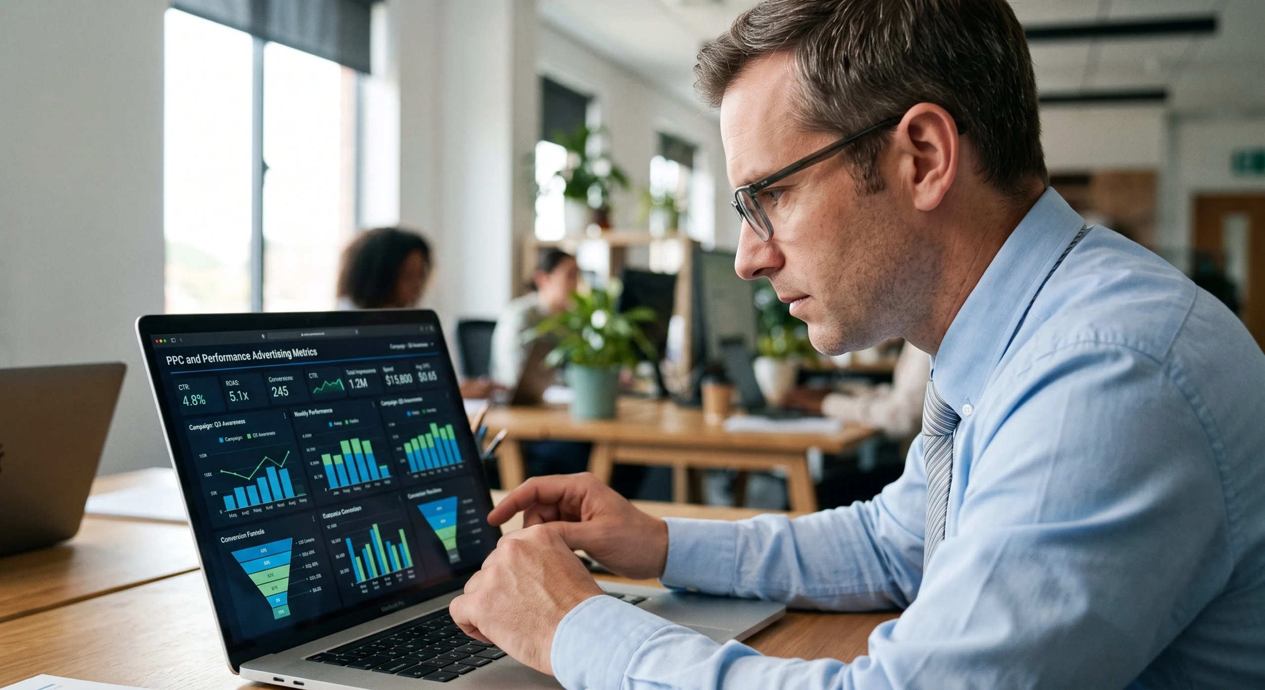 paid media management performance metrics dashboard Hyderabad agency