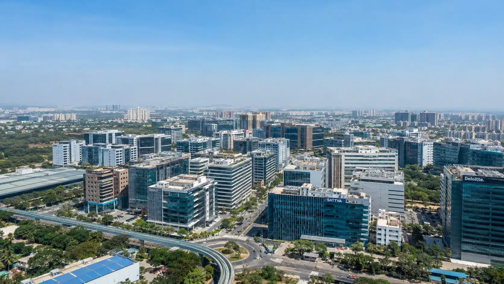 Gachibowli and Financial District skyline representing Hyderabad's growing digital marketing landscape